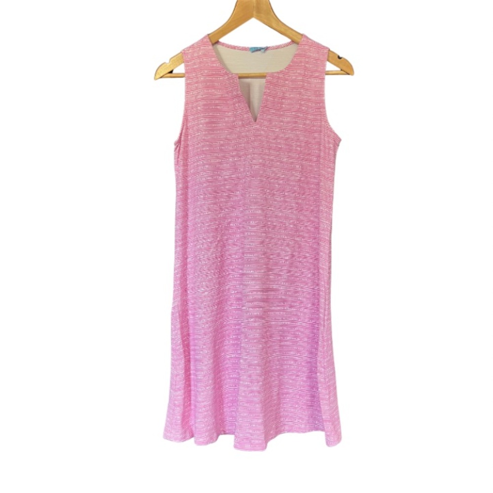 J. McLaughlin Pink and White Striped Top